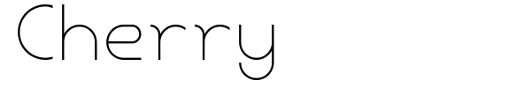 Cherry font preview